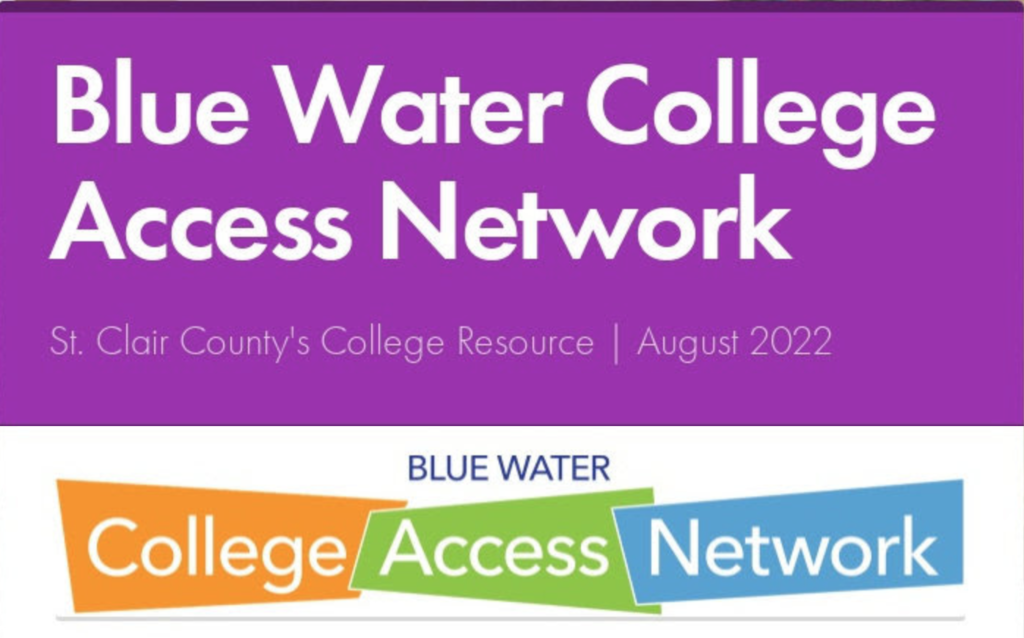Blue Water College Access e-newsletter banner