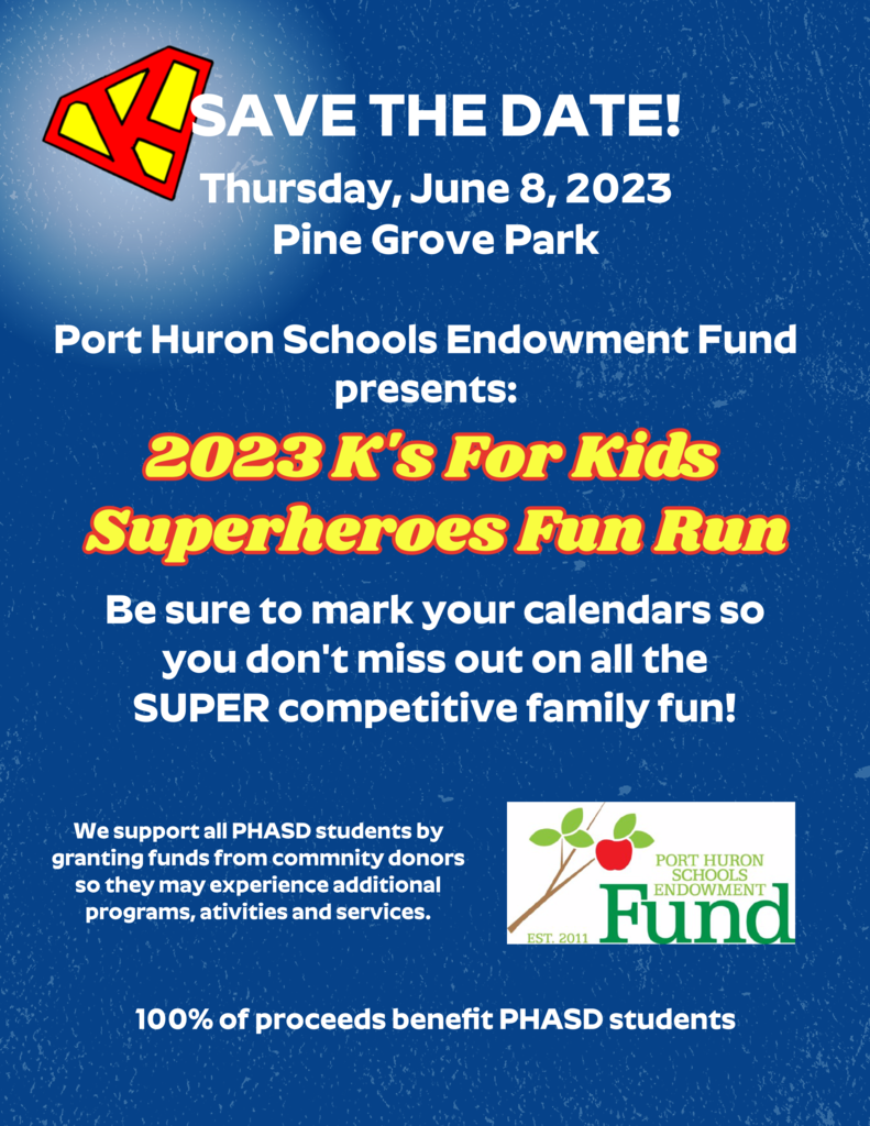 Save the Date for Ks for Kids fun run on June 8, 2023