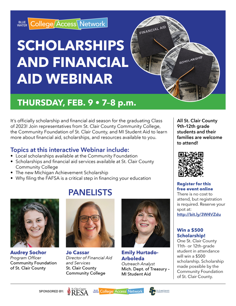 BWCAN Scholarship and Financial Aid Webinar flyer