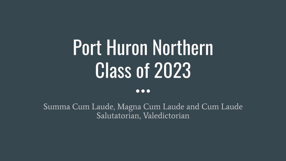 PHN Class of 2023 Summa Cum Laude, Magna Cum Laude and Cum Laude Salutatorian, Valedictorian