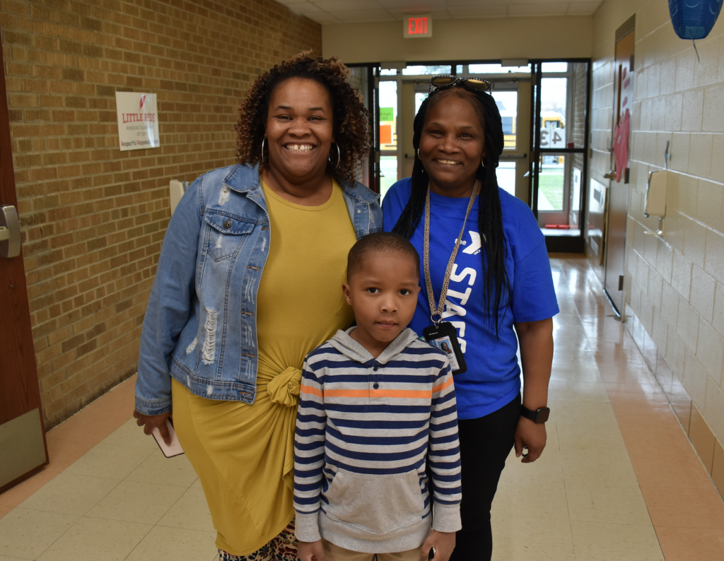 Cerees and Karen with student